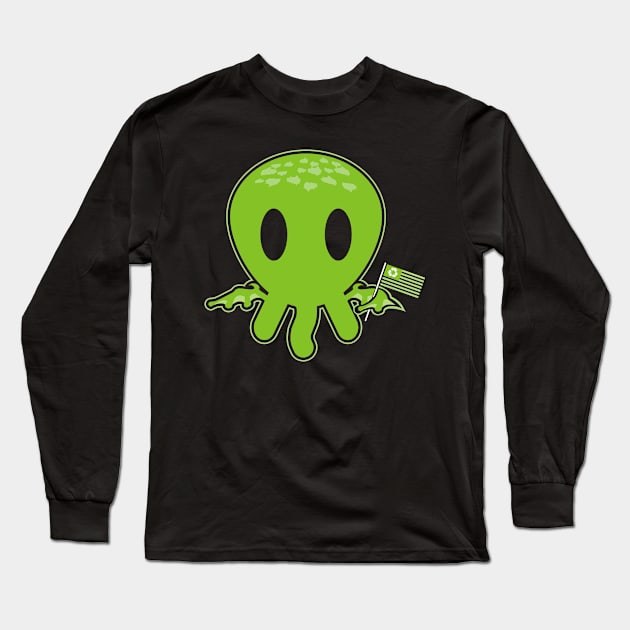 Cthulhu Jr Long Sleeve T-Shirt by sadicus